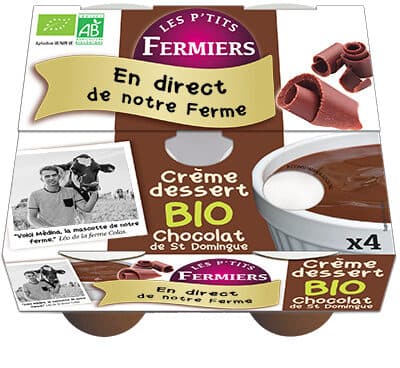 Invitation à la Ferme Crème Dessert fermière Chocolat packshot