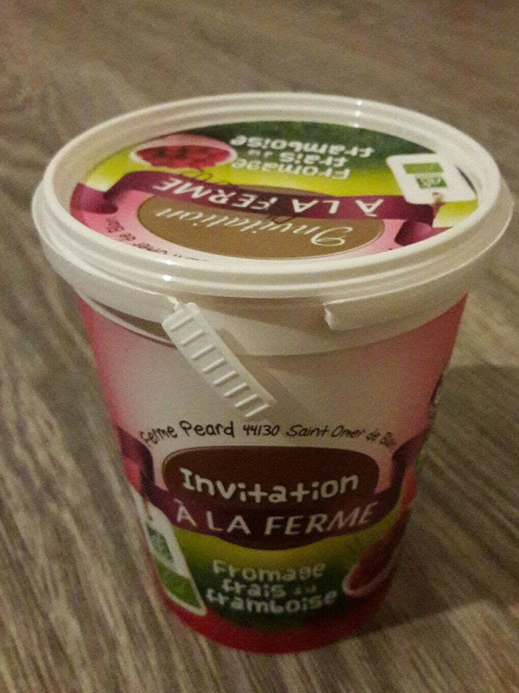 Invitation à la Ferme Fromage blanc framboise packshot