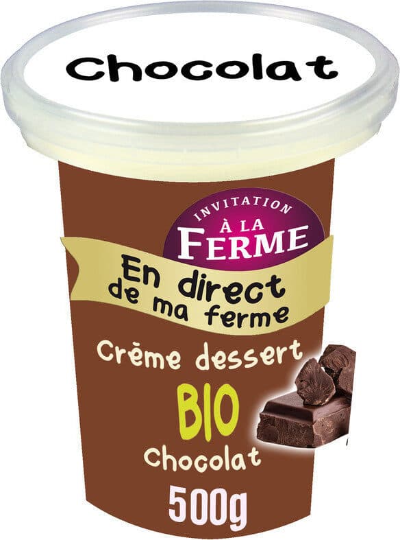 Invitation à la Ferme Creme dessert chocolat packshot