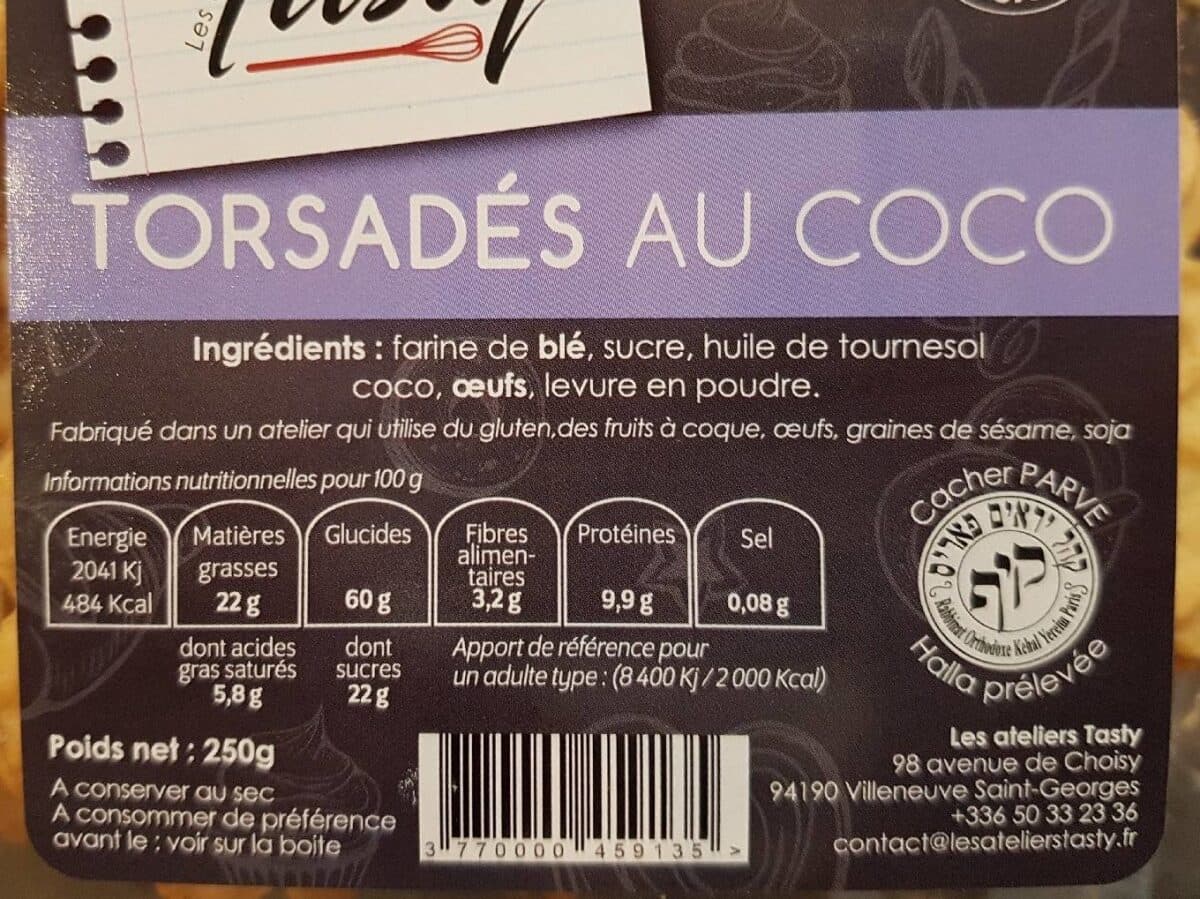 Tasty Tosardés au coco packshot