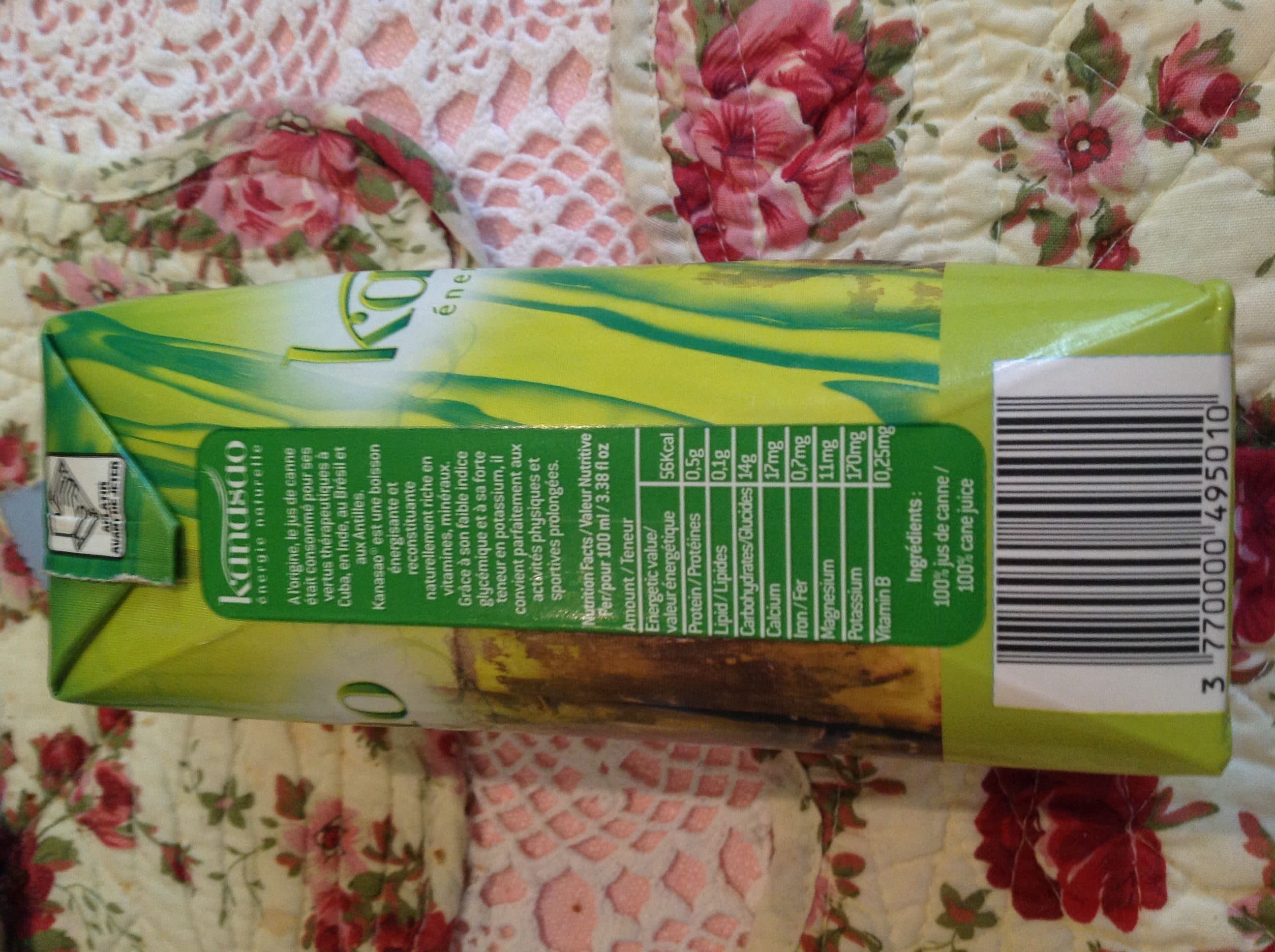 Kanasao Pur jus de canne packshot