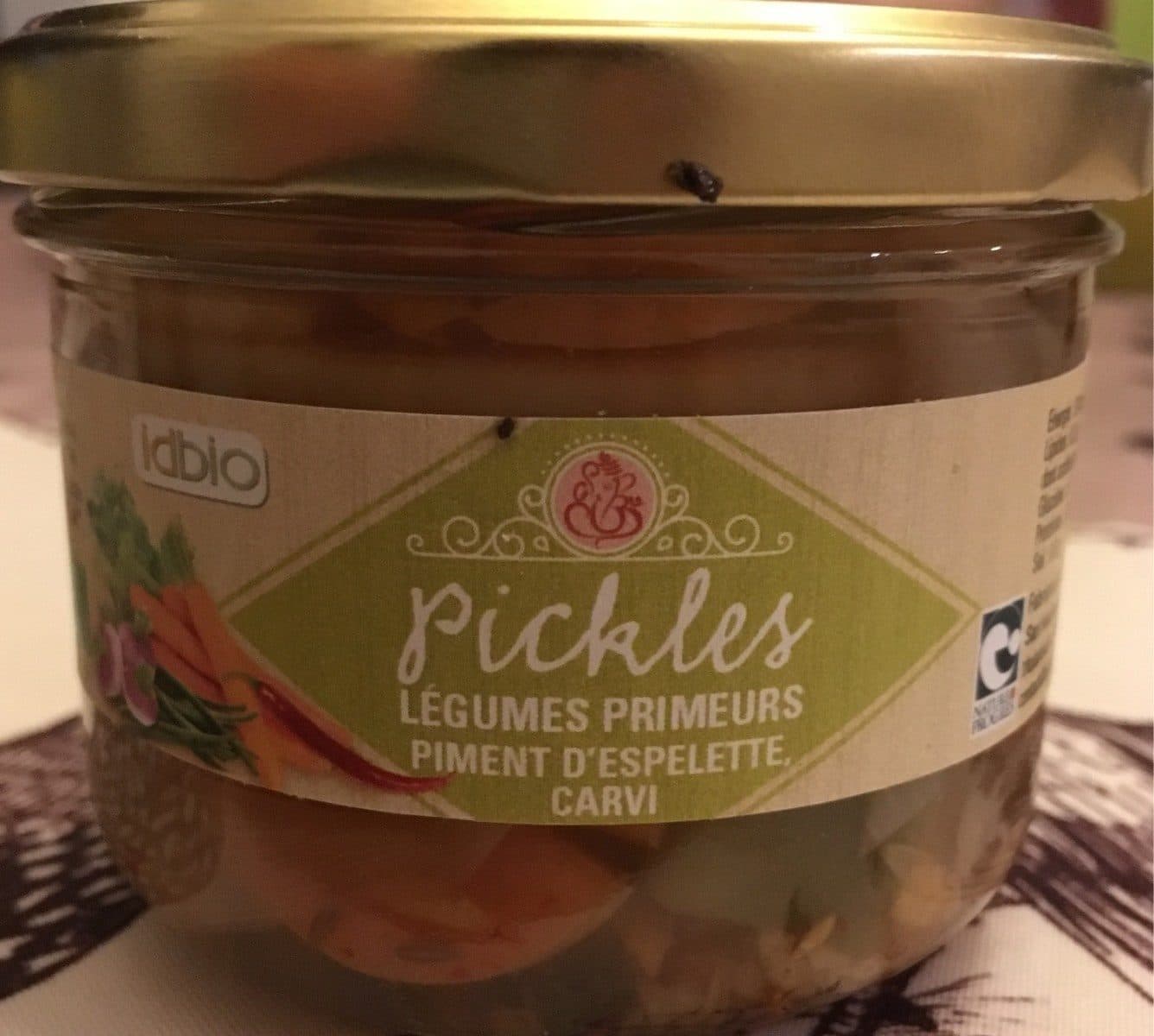 Idbio Pickles legumes primeurs piment d'espelette packshot
