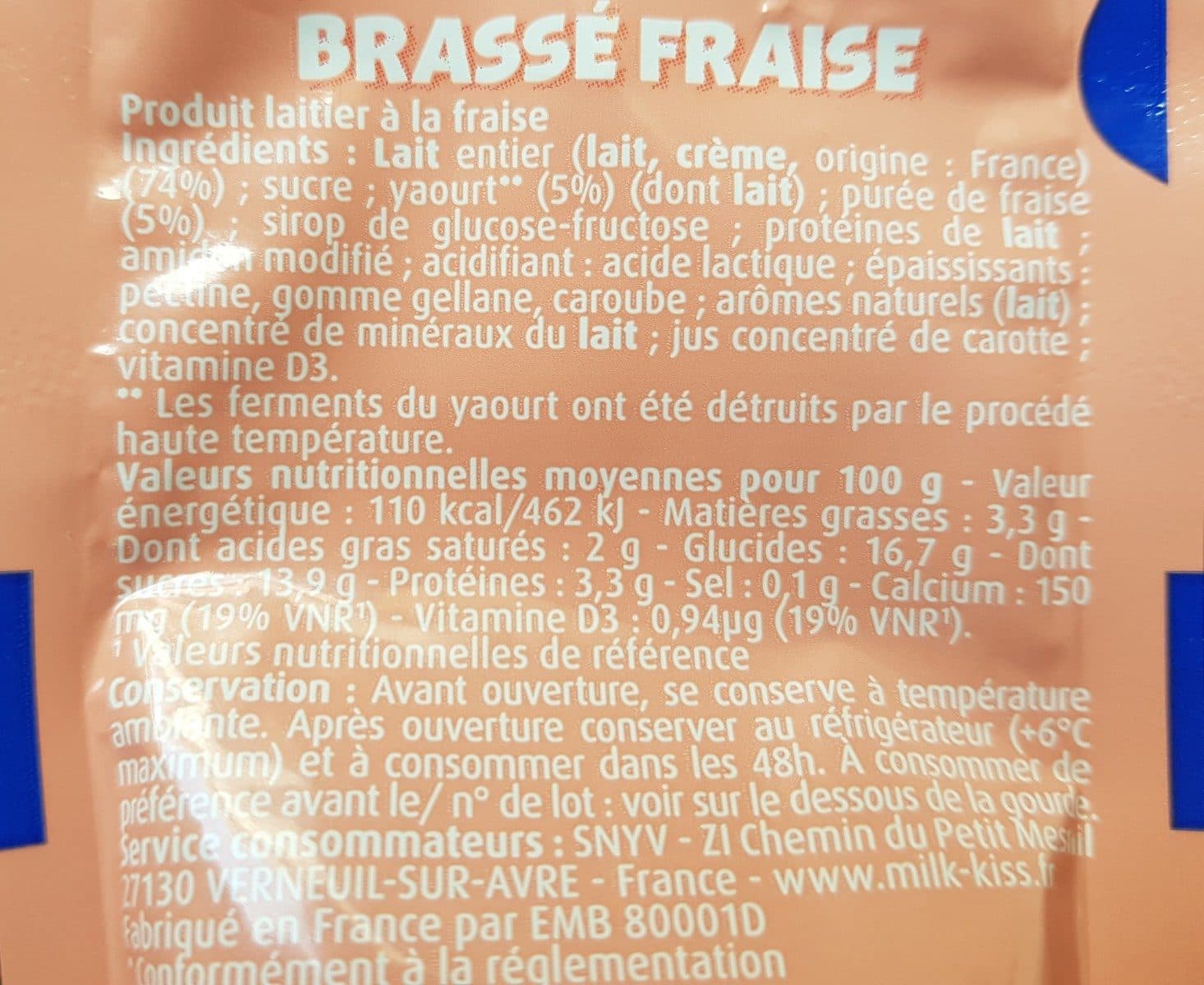 Snyv Brassé Fraise packshot