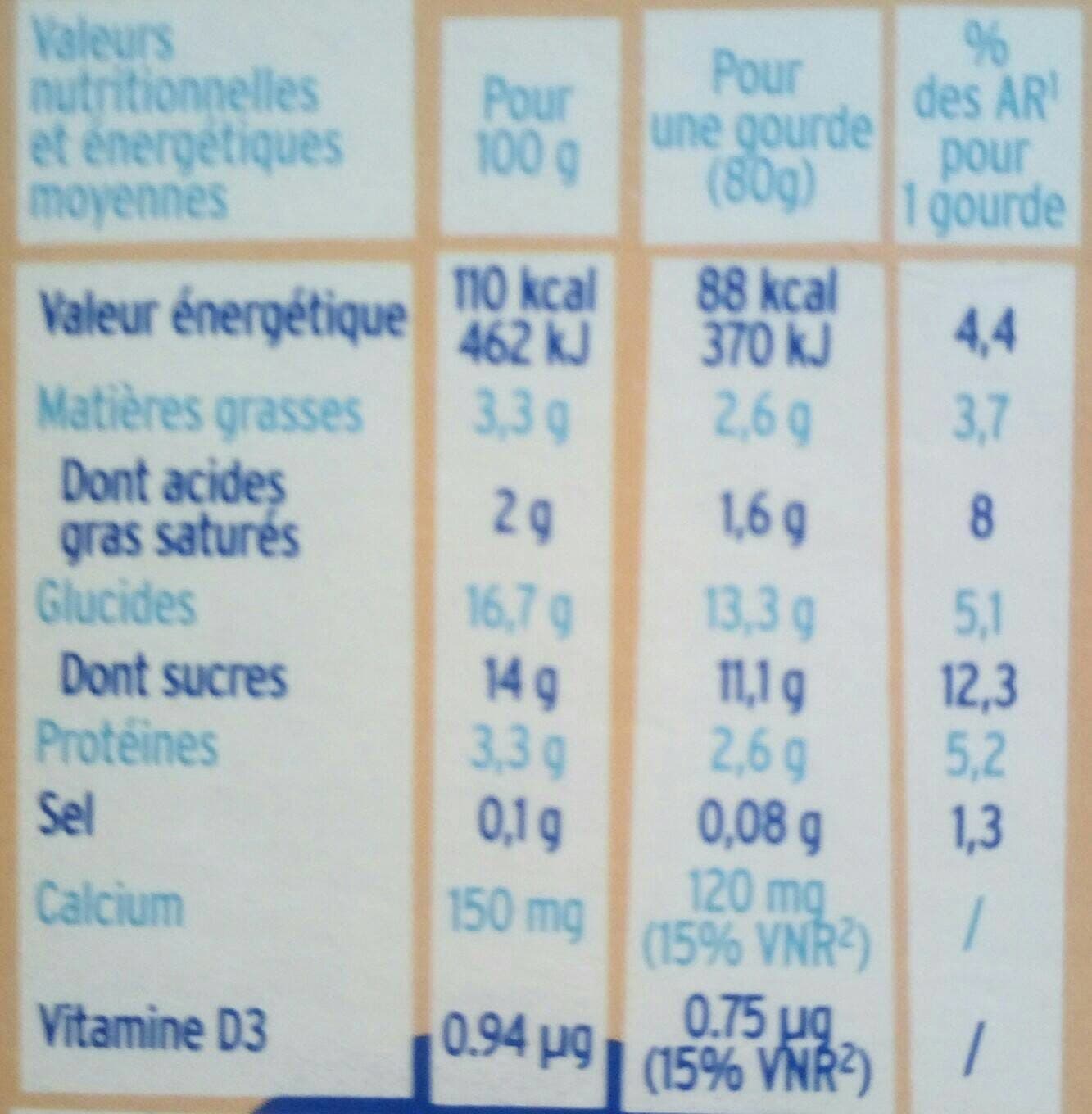 MILK kiss MILK'KISS brassé pêche gourdes packshot