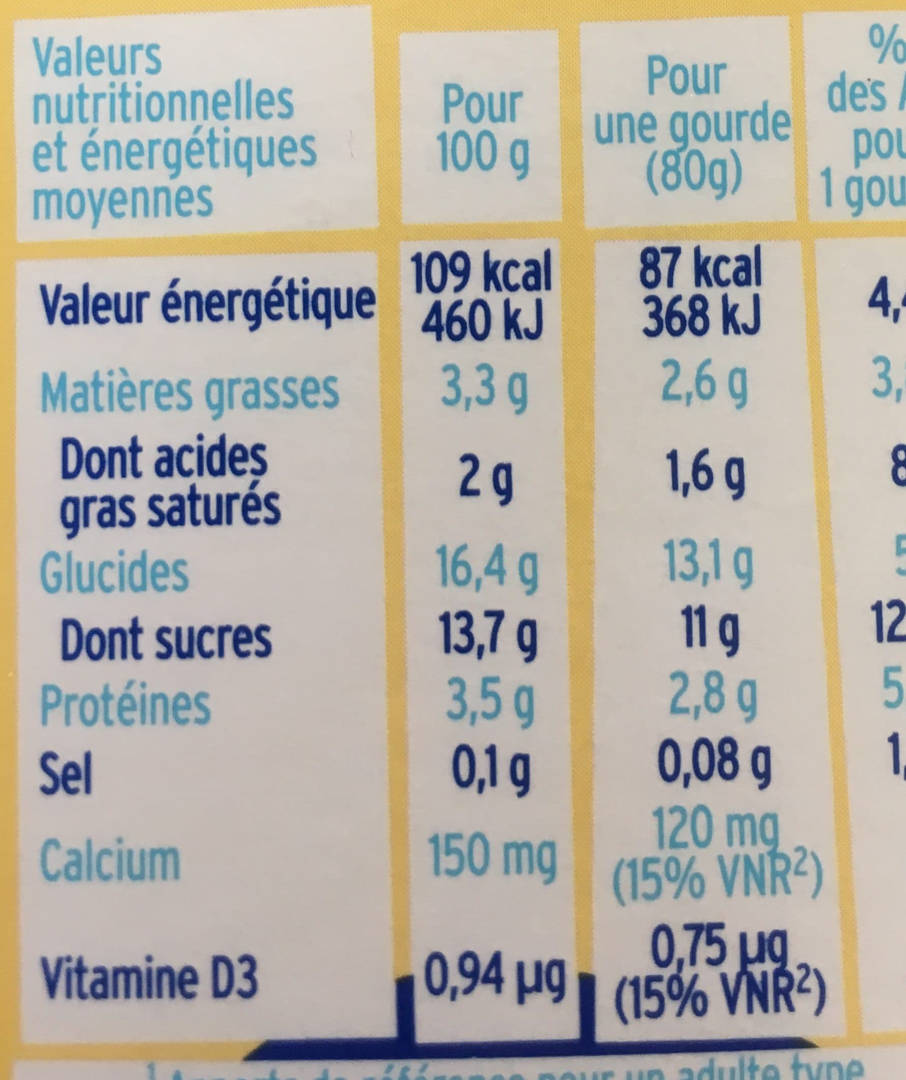 Milk Kiss MILK'KISS brassé vanille gourdes packshot
