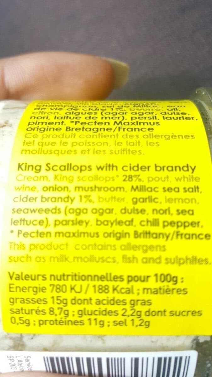 l'atelier du cuisinier St Jacques à la Fine Bretagne packshot