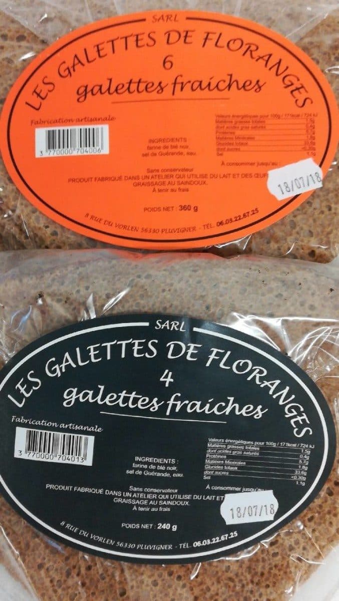 Les Galettes de Floranges 4 Galettes Fraîches packshot