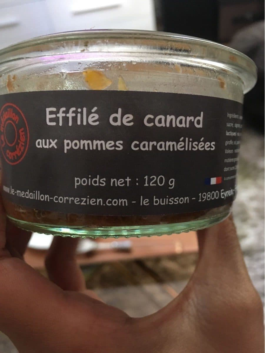 Open Food Facts Effilé de canard aux pommes caramelisées packshot