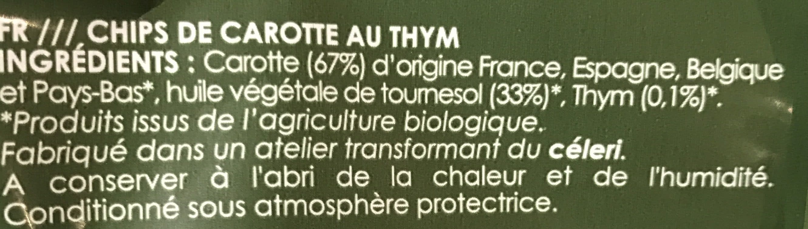 Croustisud Pétales de carotte au thym packshot