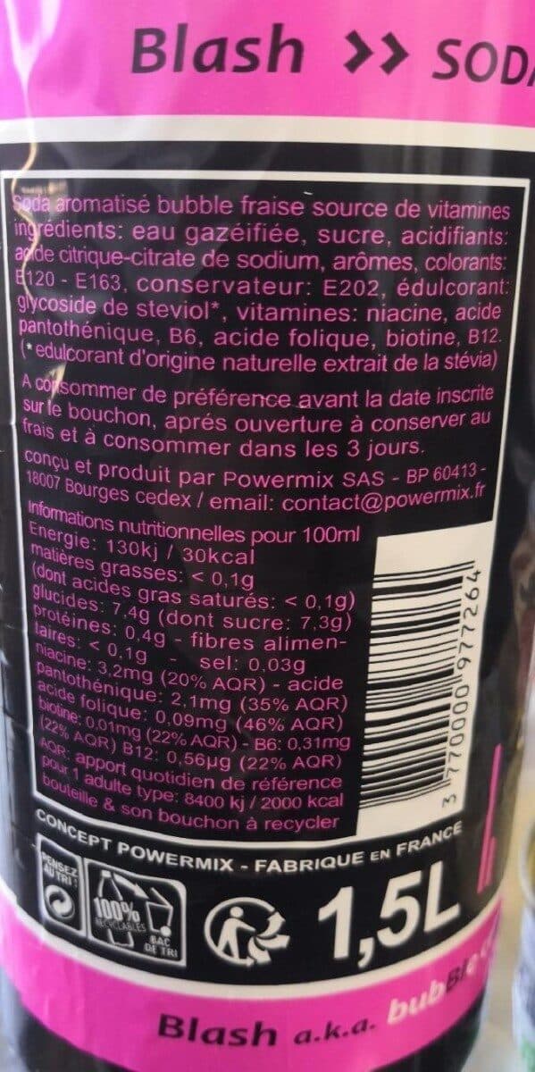 Open Food Facts Bubble crash packshot