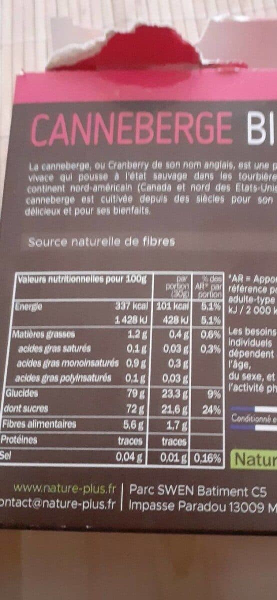 Nature + CANNEBERGE packshot