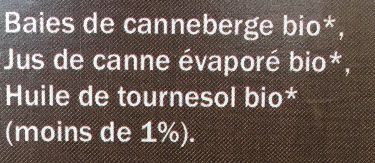 Nature + Canneberge BIO packshot