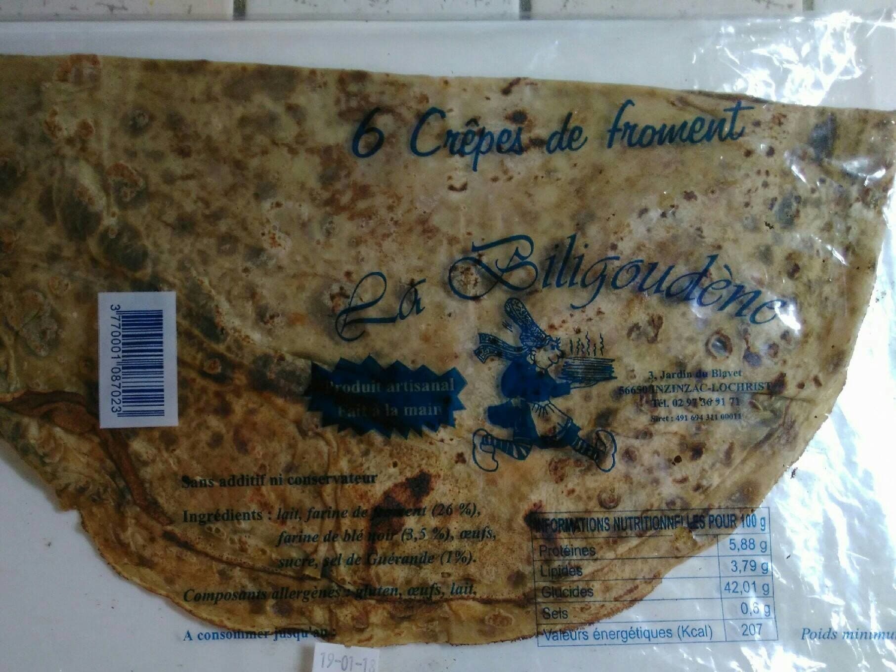 La Biligoudène Crêpes de froment packshot