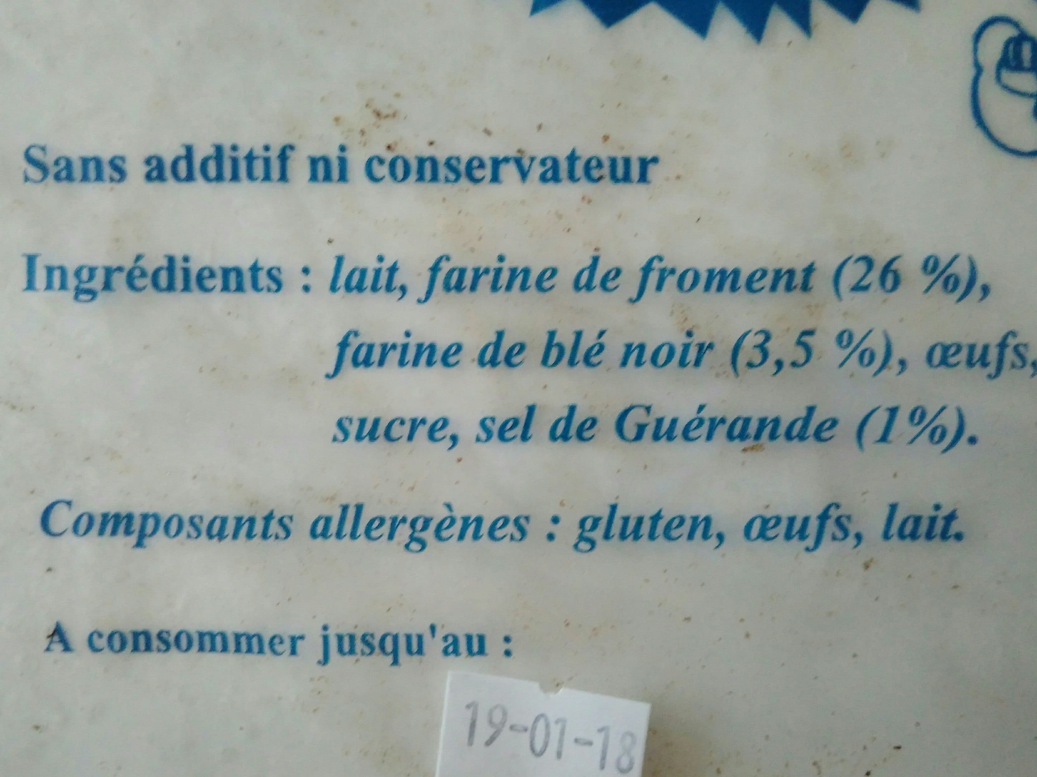 La Biligoudène Crêpes de froment packshot