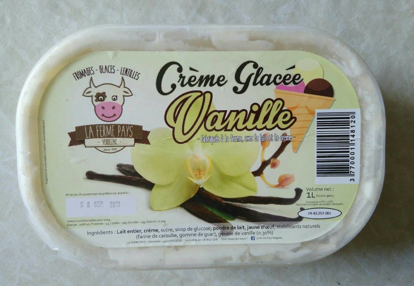 Open Food Facts Crème glacée vanille packshot
