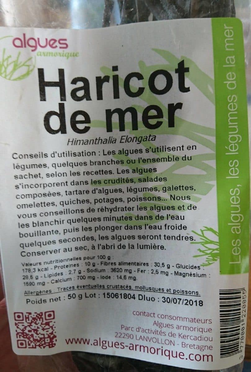 Open Food Facts Haricots de mer packshot