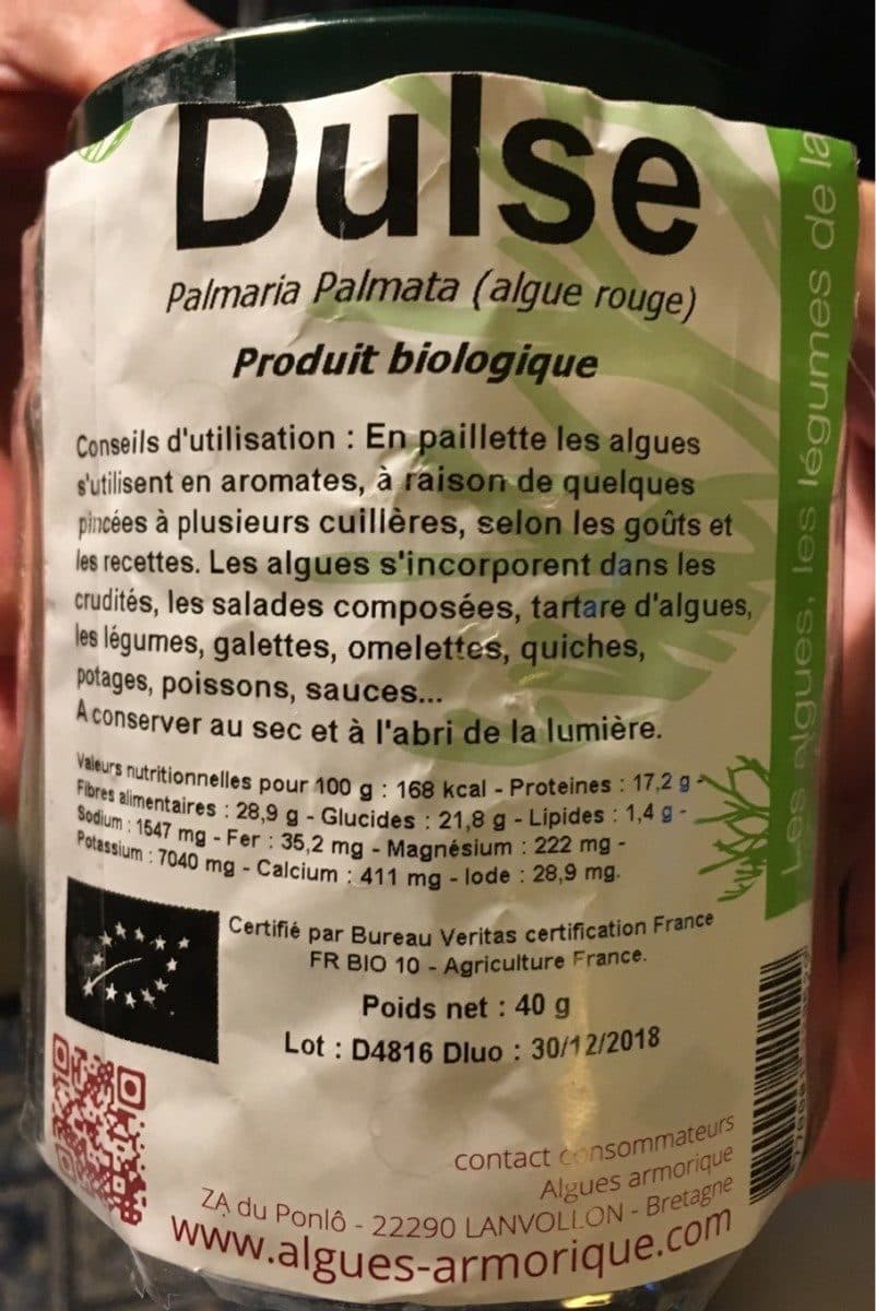 Open Food Facts Dulse packshot