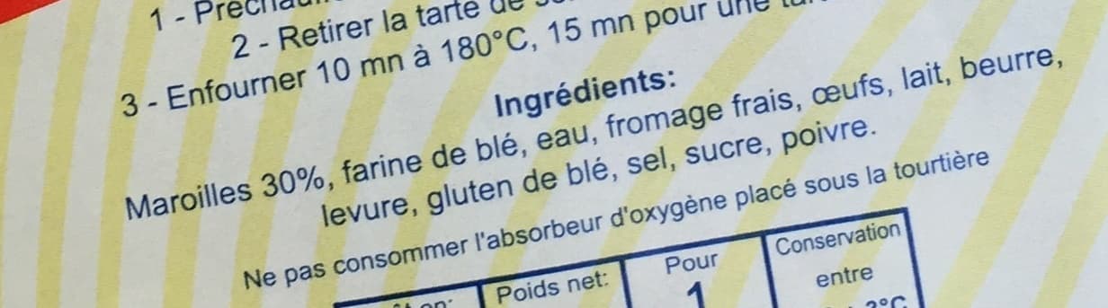 Les saveurs du Ch'ti Tarte Maroilles packshot