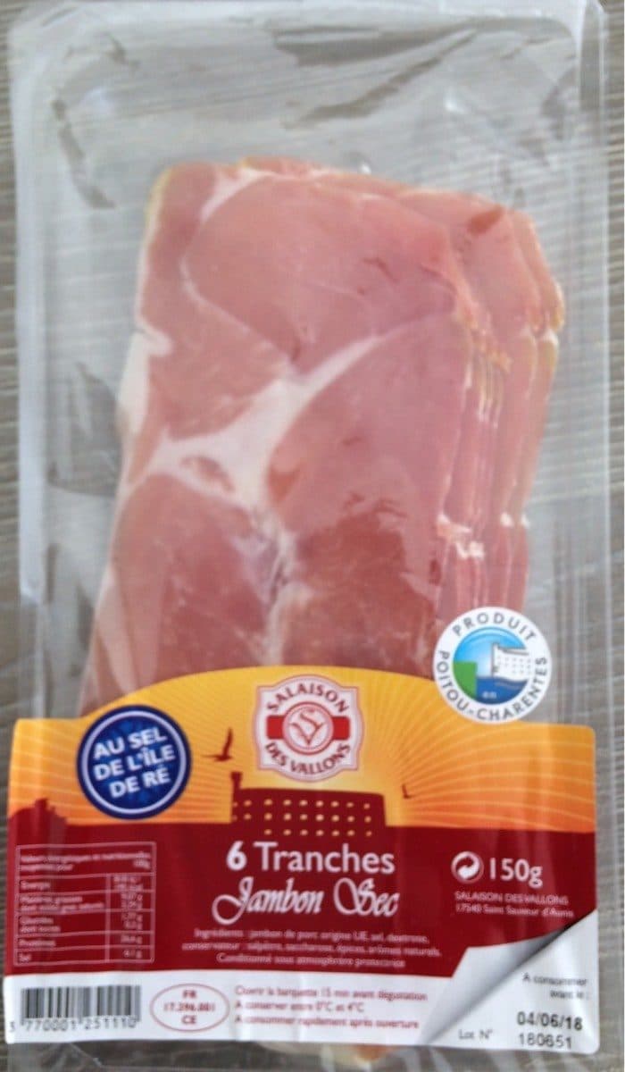 Open Food Facts Jambon sec packshot