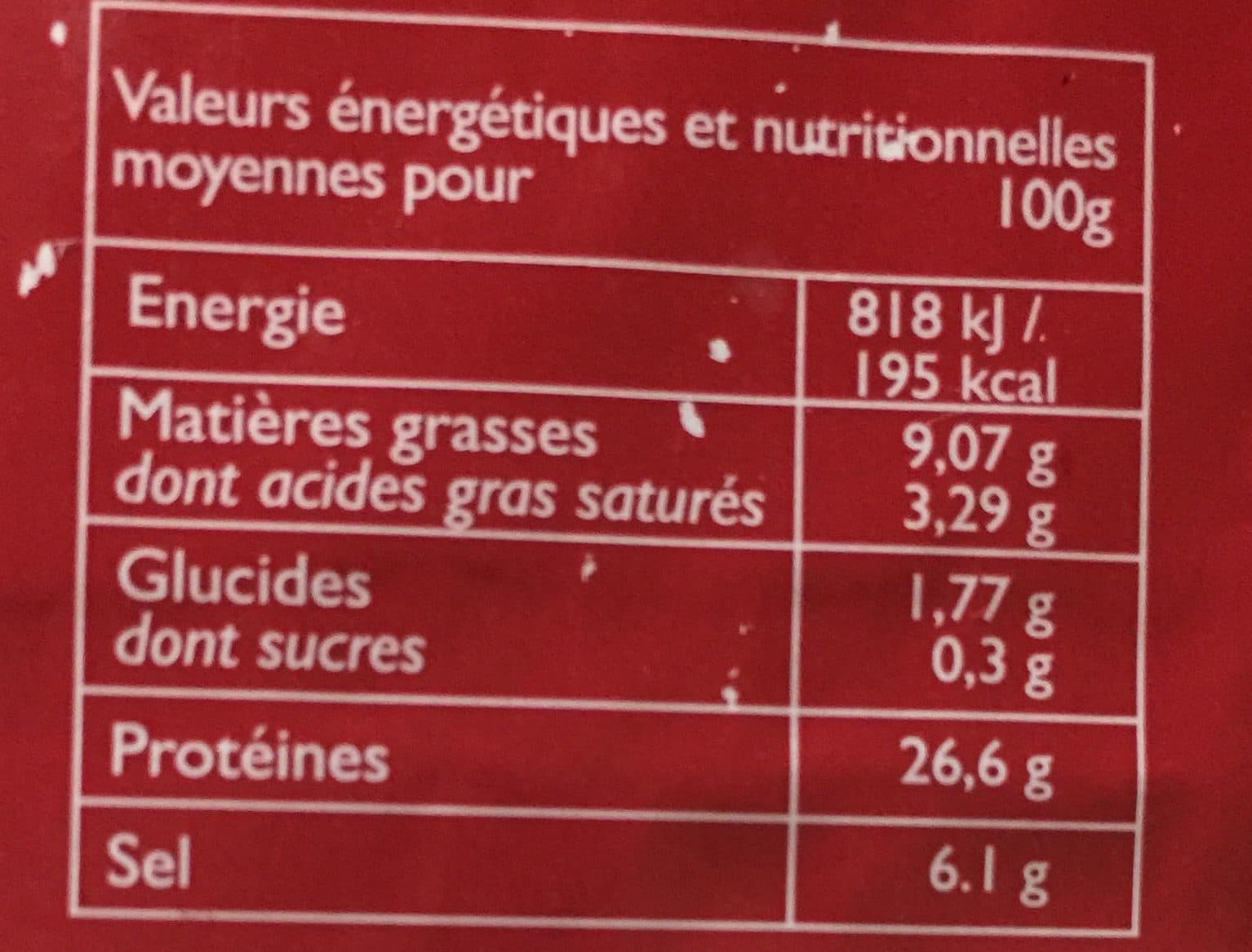 Salaison des Ballons Jambon sec packshot
