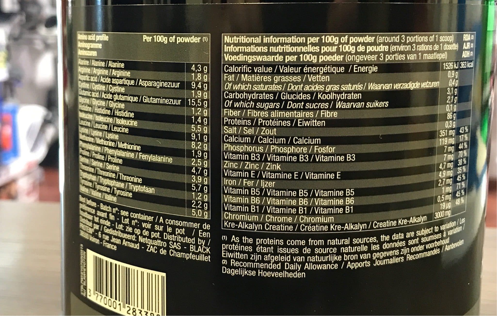 Black Protein Whey Arkens packshot