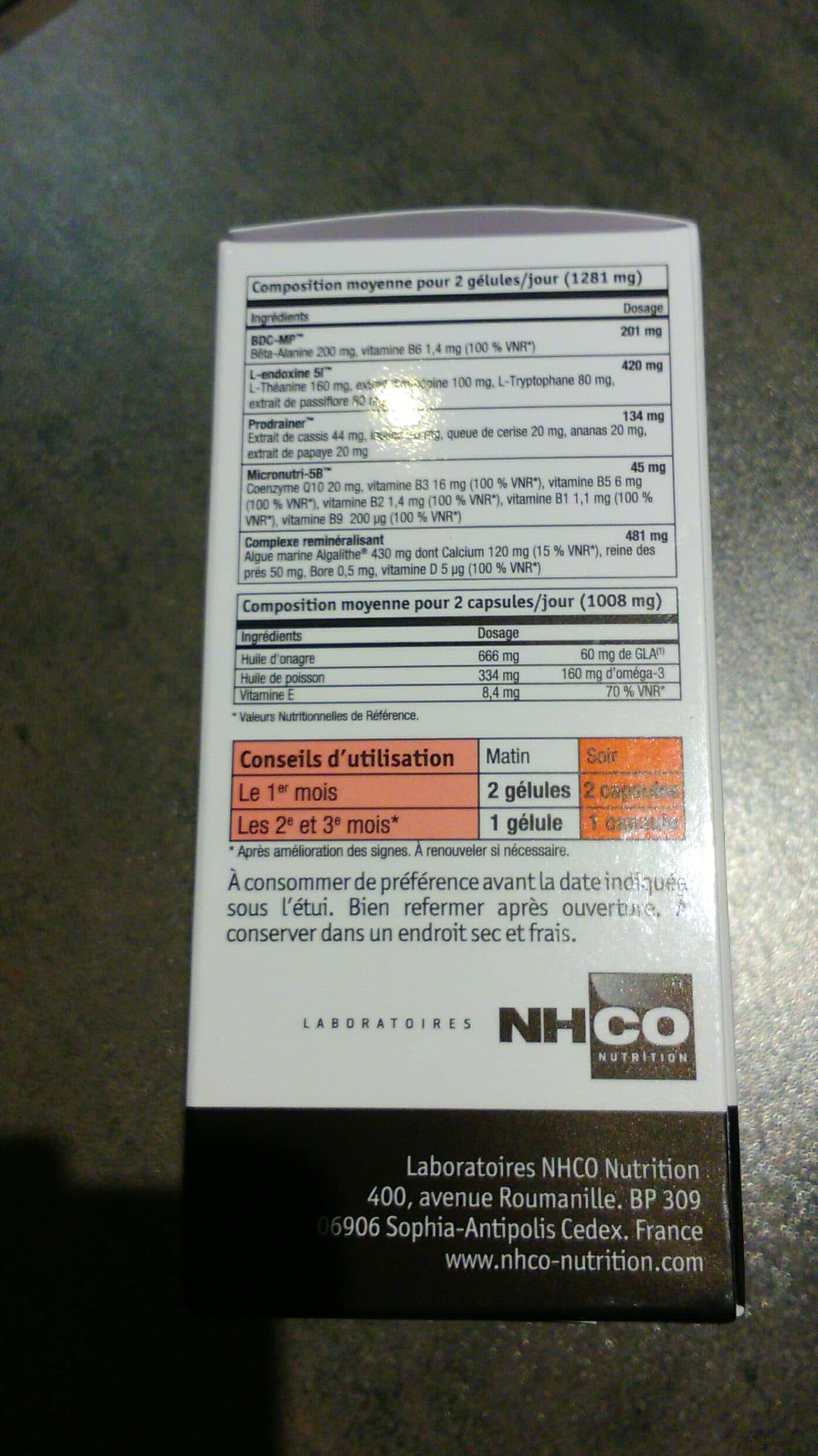 Open Food Facts Nhco Climax Ménopause 56 Gélules + 56 Capsules packshot