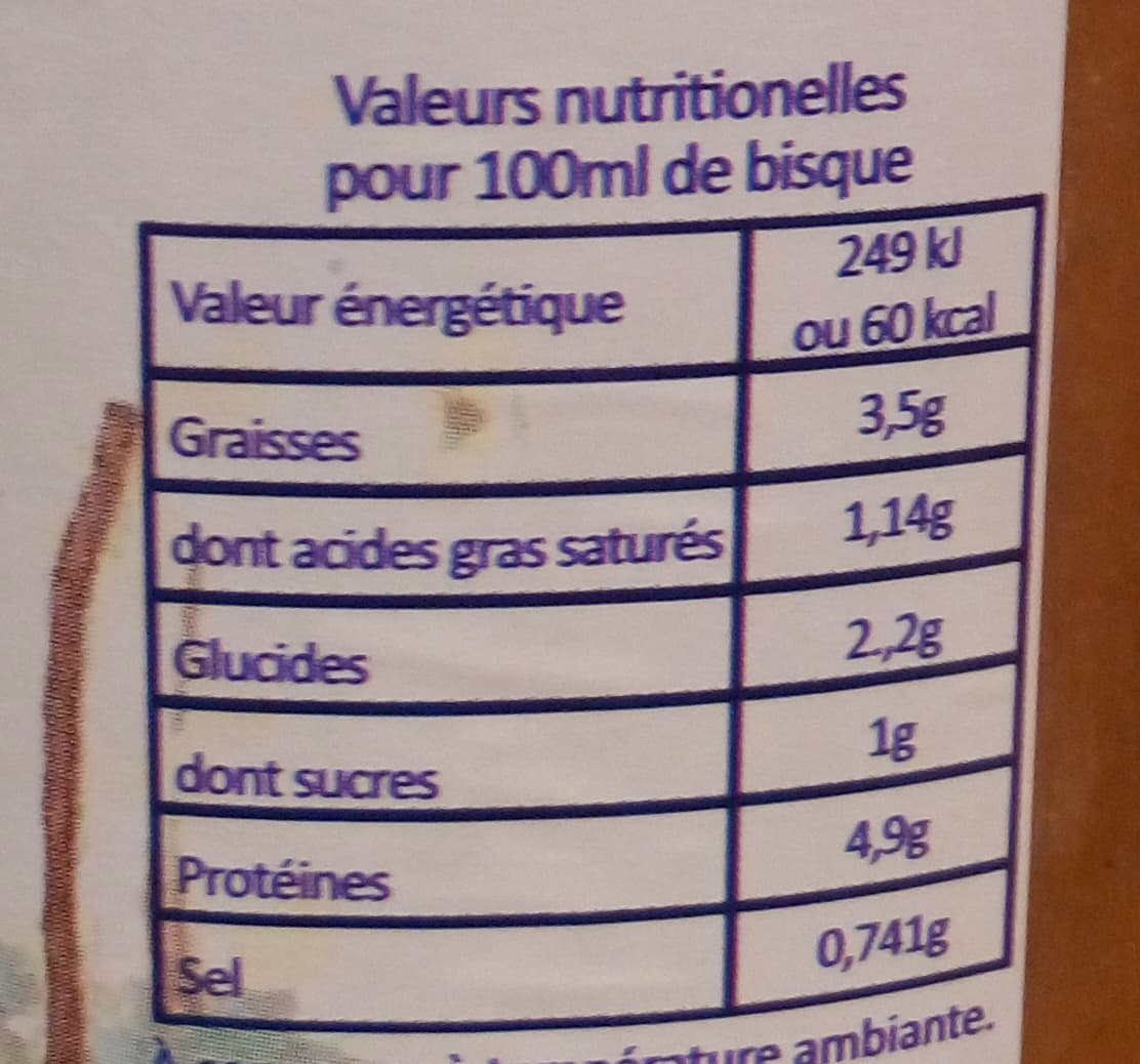 Le Brin d'Océan Bisque de homard artisanale packshot