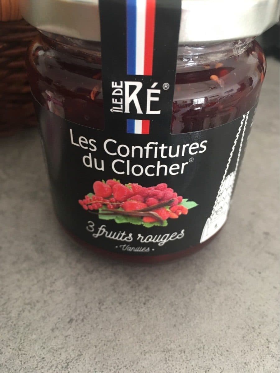 Les Confitures du Clocher 3 fruits rouges vanillées packshot