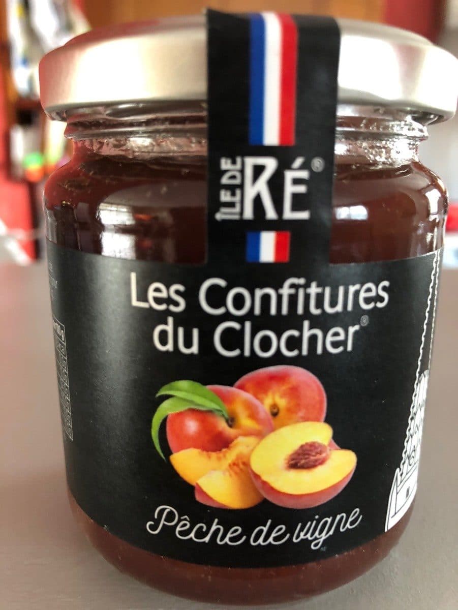 Les Confitures du Clocher Confiture pêche de vigne packshot