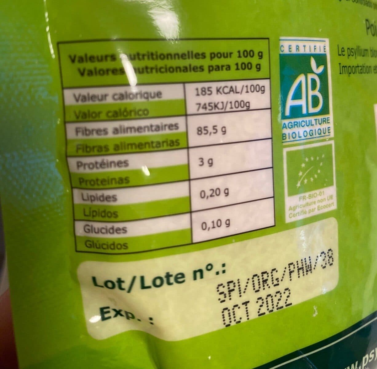 Nature & Partage Psyllium bio packshot