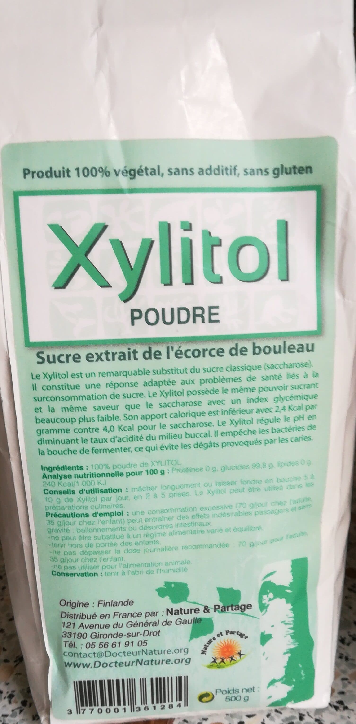 Nature Et Partage Xylitol (sucre De Bouleau) En Poudre - 500 G - Nature & Partage packshot