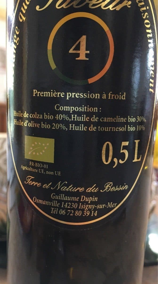 Terre et saveur du Bessin Melange 4 huiles pour assaisonnement packshot