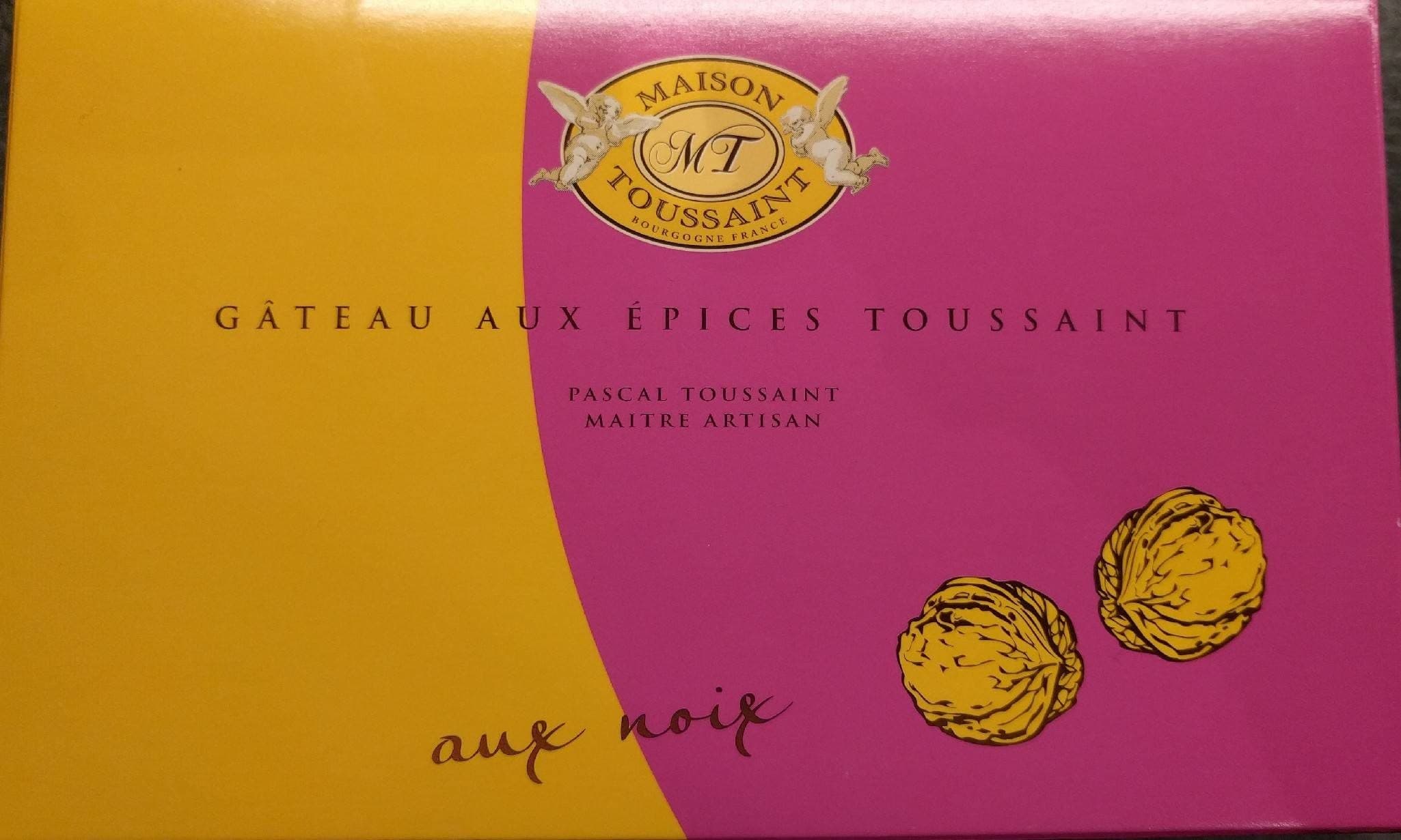 Pascal Toussaint Gâteau aux épices aux noix packshot