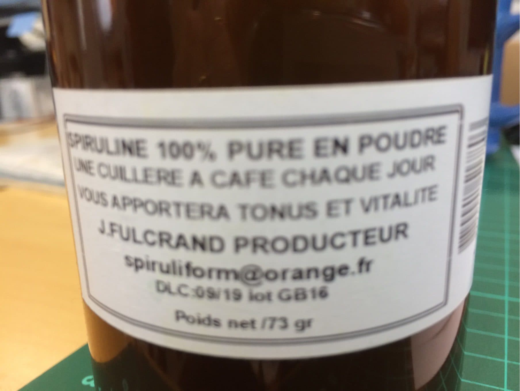 Spiriliform Spiruline packshot
