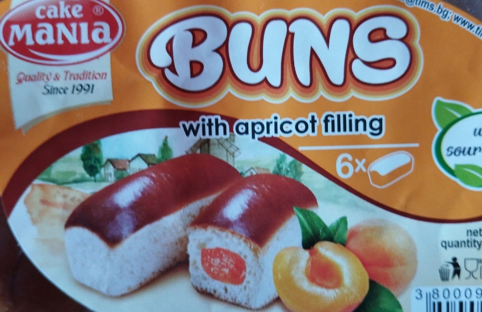 Cake Mania Buns With Apricot Filling packshot