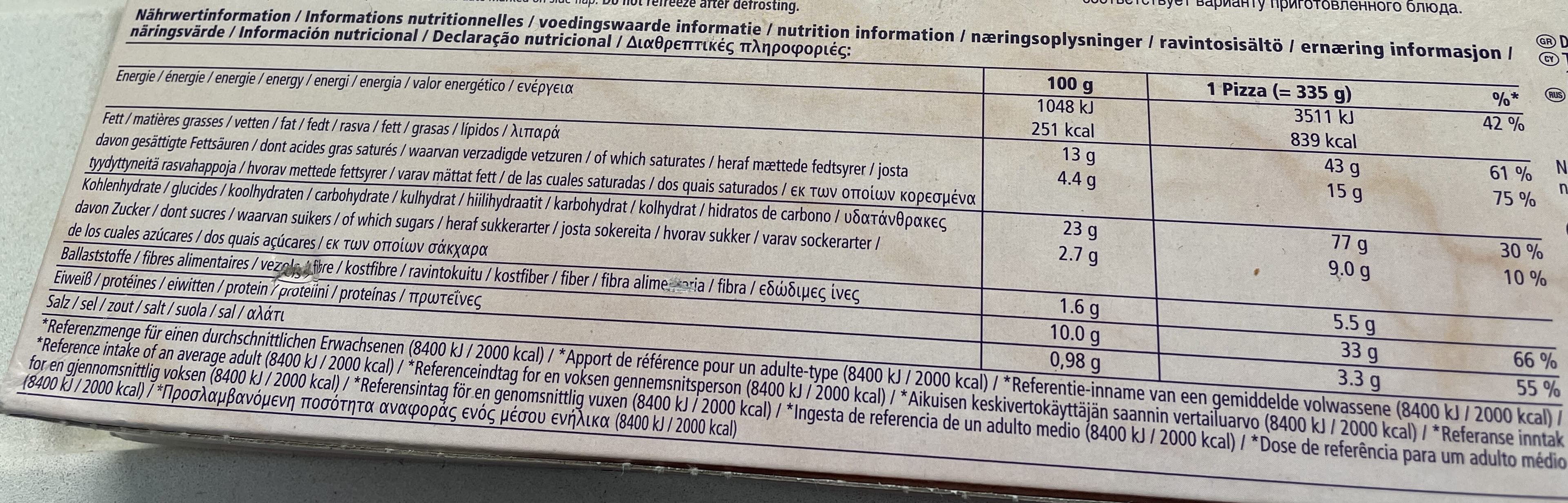 Dr. Oetker Ristorante Pizza Mozzarella packshot