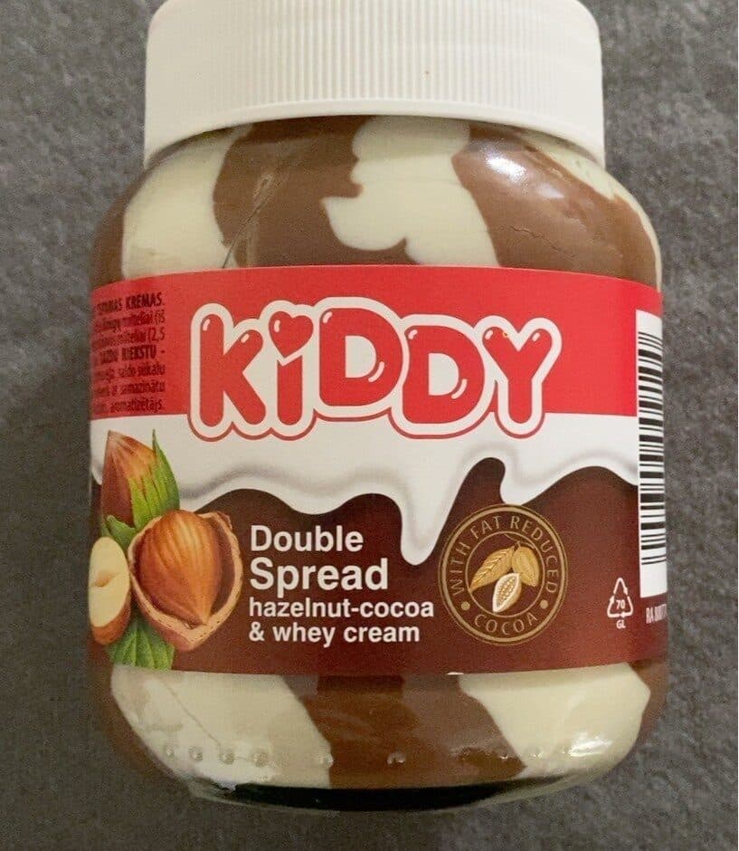 Kiddy Double spread hazelnut-cocoa & whey cream packshot