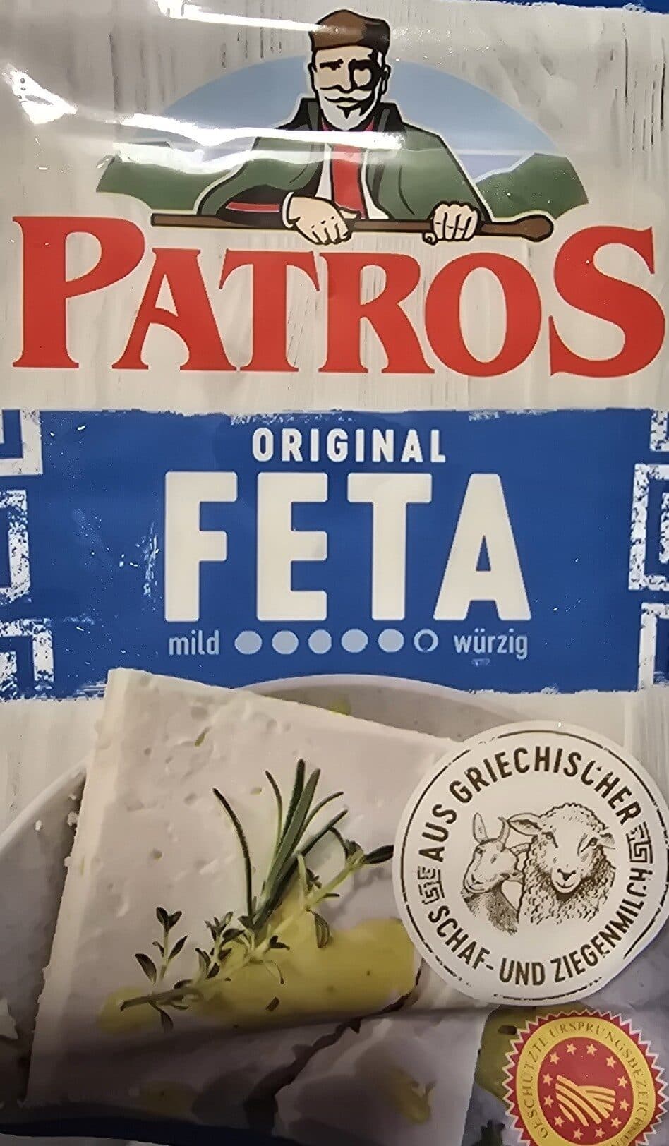 patros original feta packshot