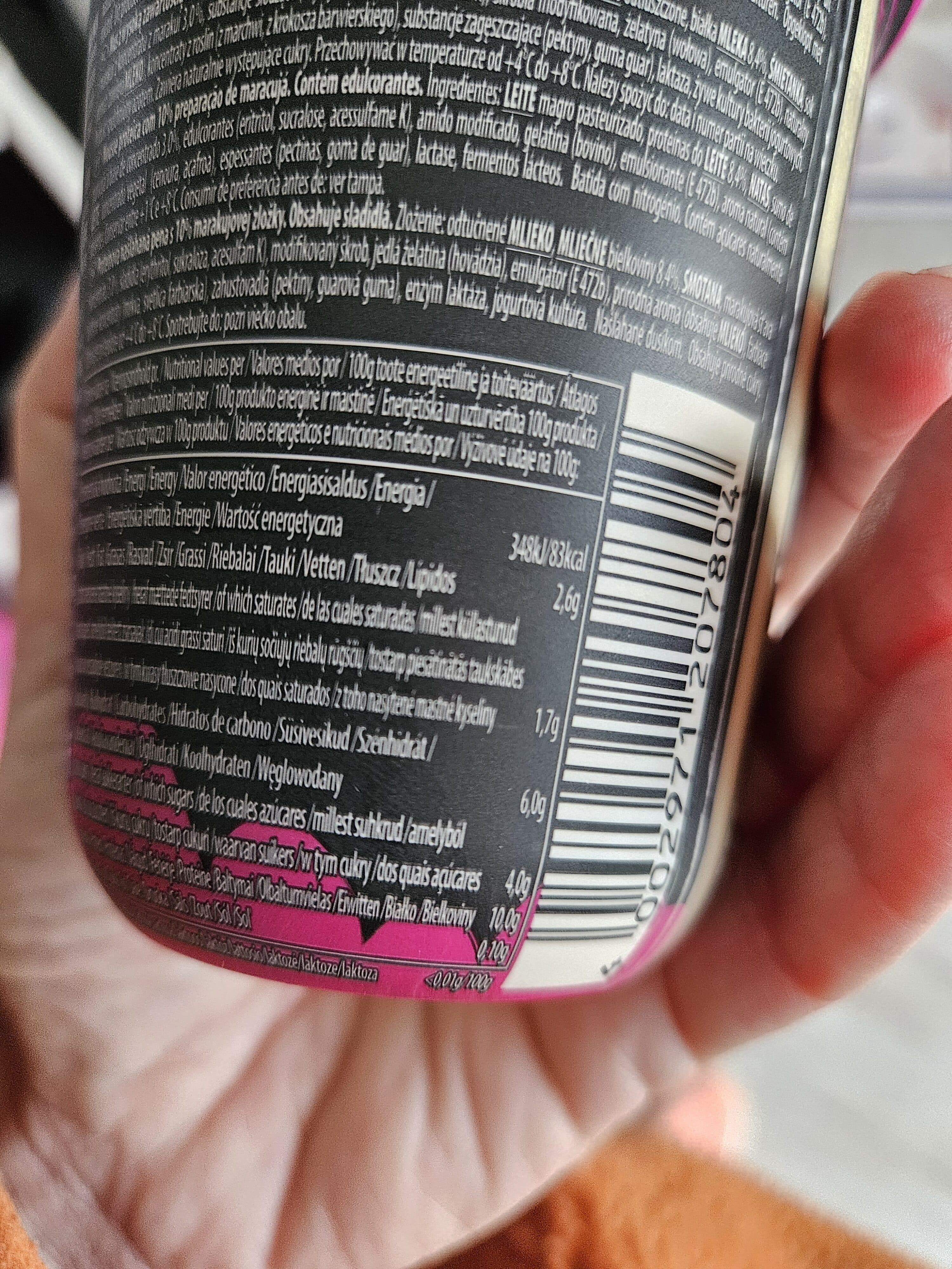 Ehrmann Passionfruit Mousse High-Protein packshot
