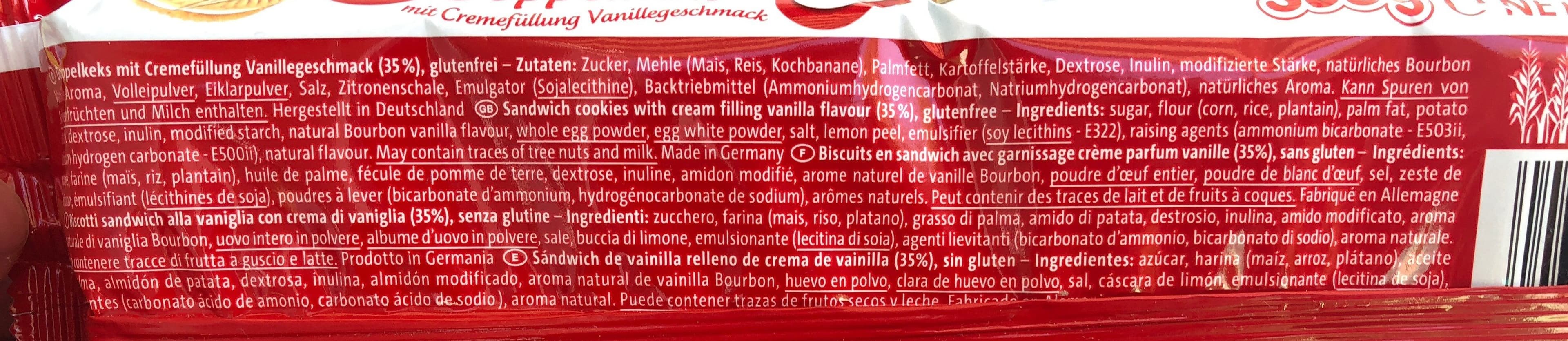 MOVEMENT BUSINESS PARTNER NORDIC AS Double Cooky Vaniljekjeks Glutenfri packshot