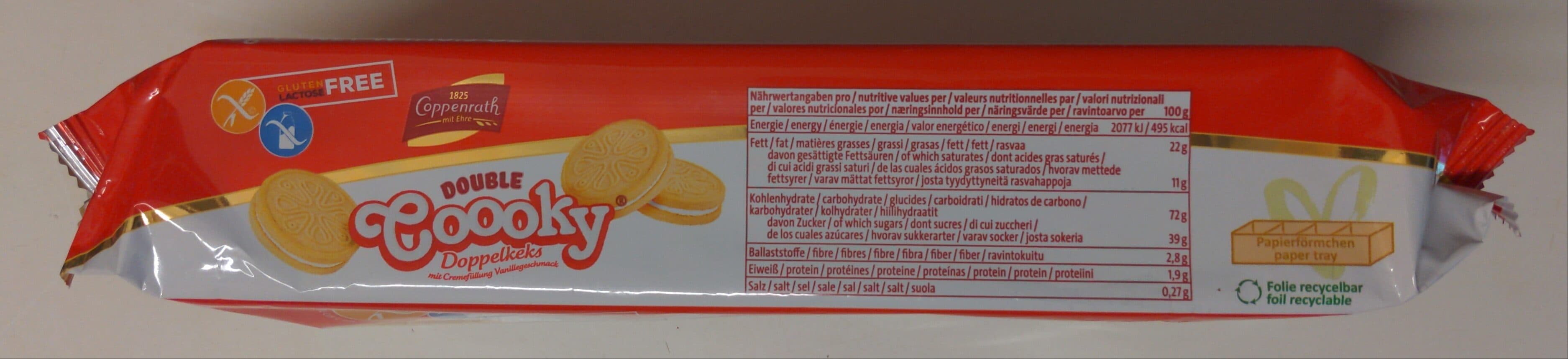 MOVEMENT BUSINESS PARTNER NORDIC AS Double Cooky Vaniljekjeks Glutenfri packshot