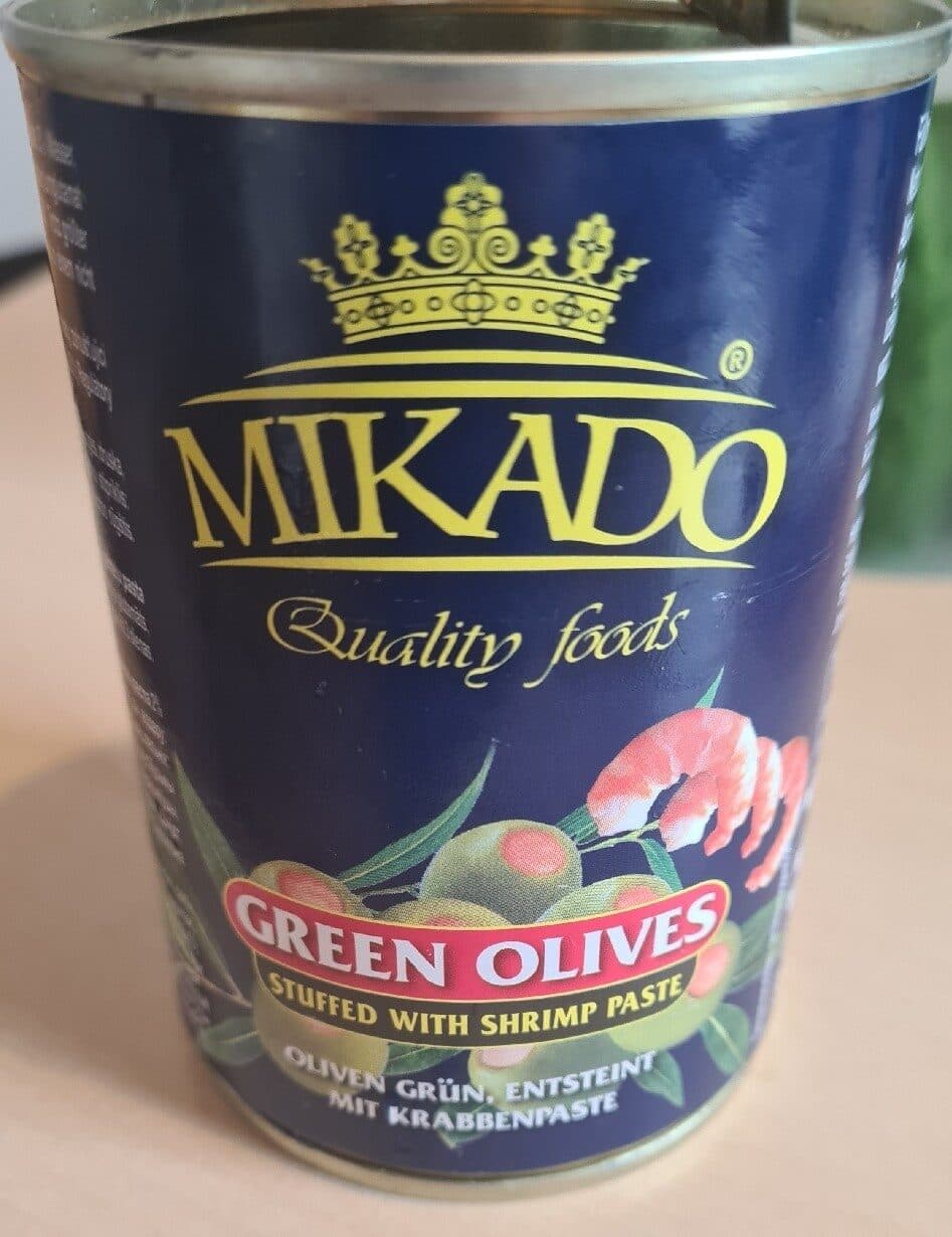 Mikado Green Olives Stuffed With Shrimp Paste packshot
