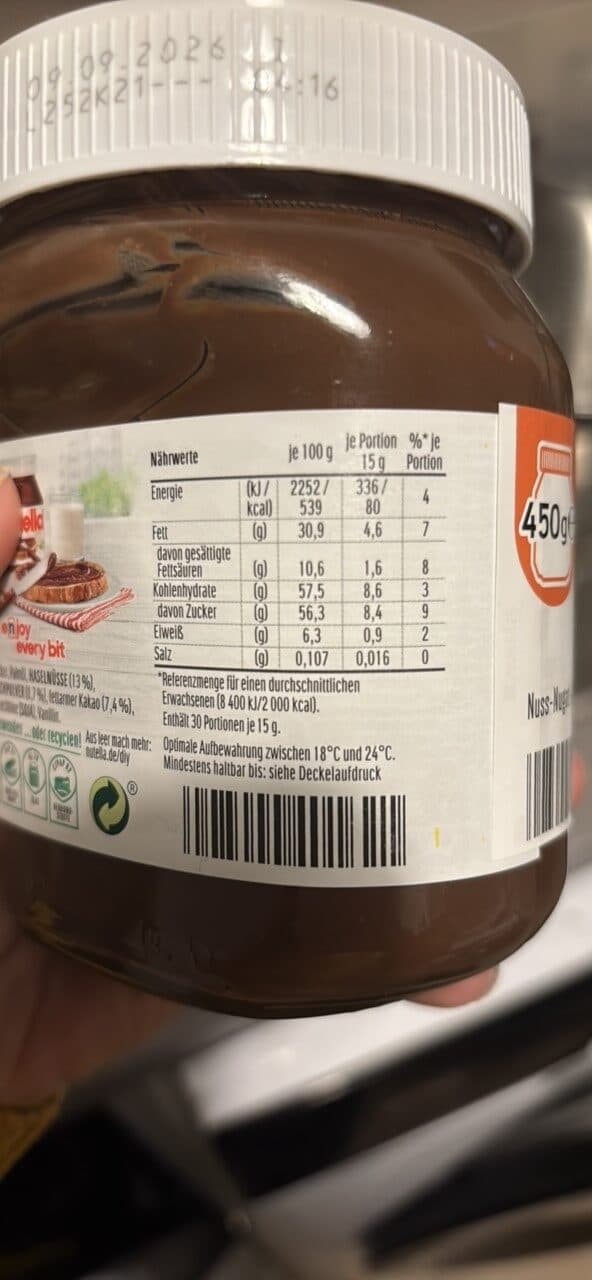 Nutella Nutella packshot