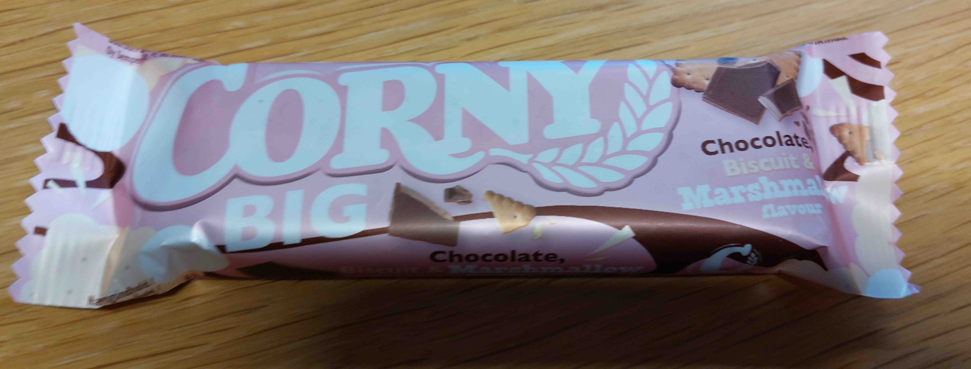 Corny Big chocolate biscuit & marshmallow packshot