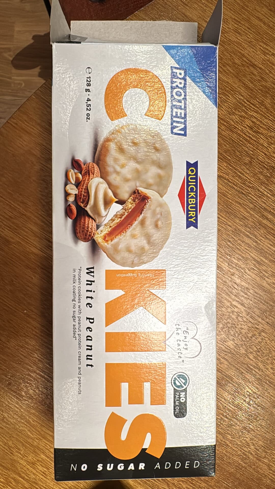 Quickbury Proteiini Cookies White Peanut packshot