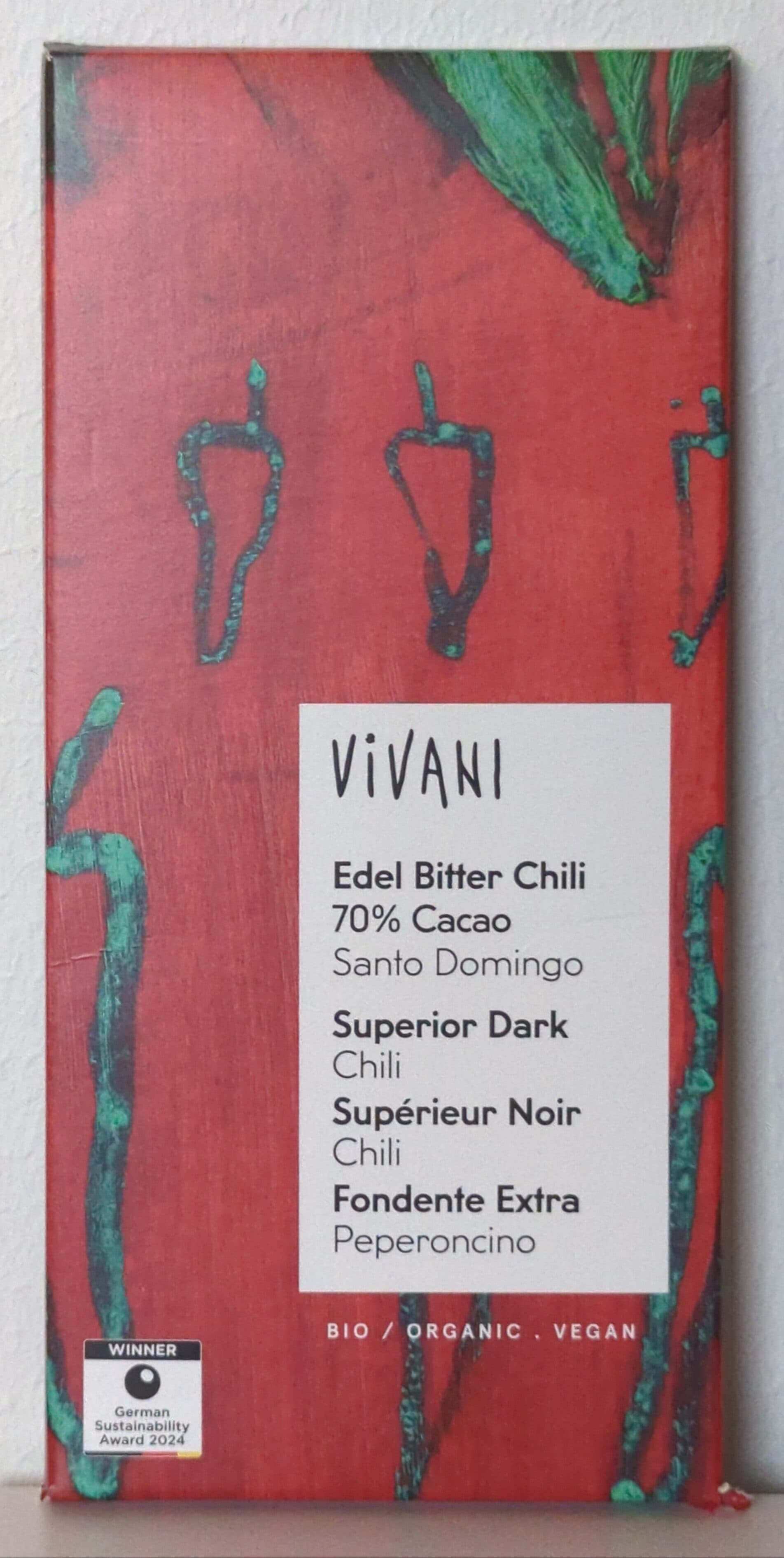Vivani Superior Dark Chili 70% Cacao packshot