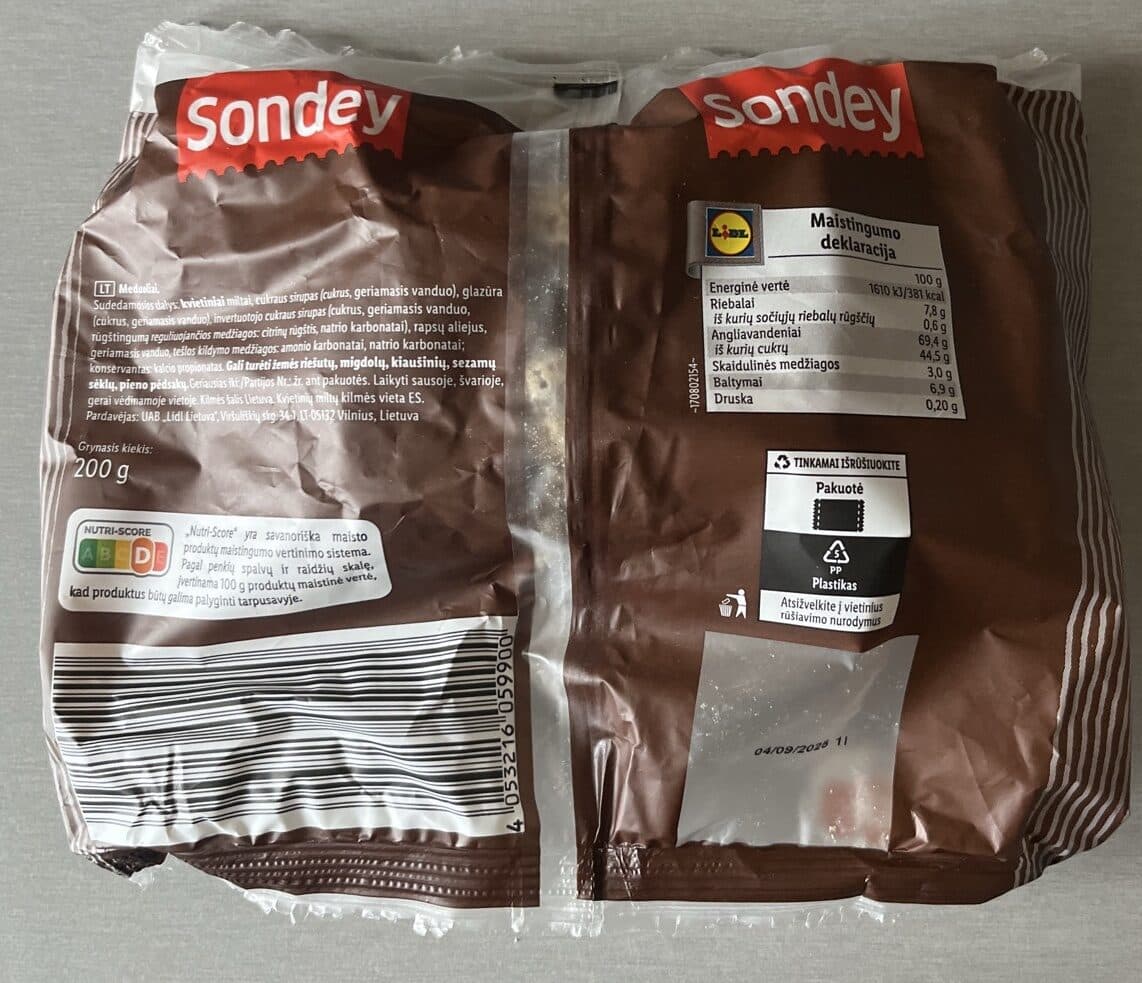 Sondey Meduoliai packshot