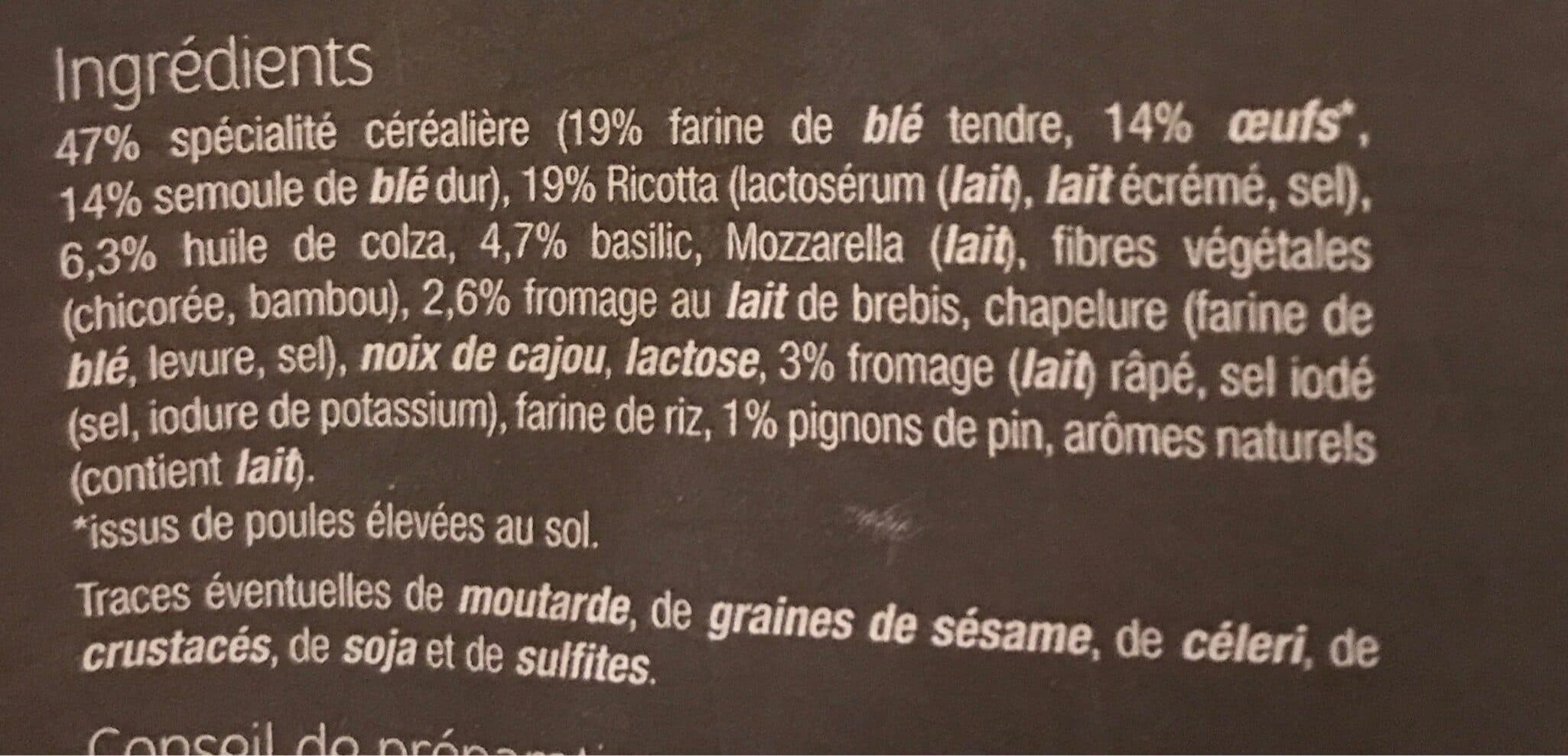 Toque du Chef Tortelloni Pesto Basilico packshot