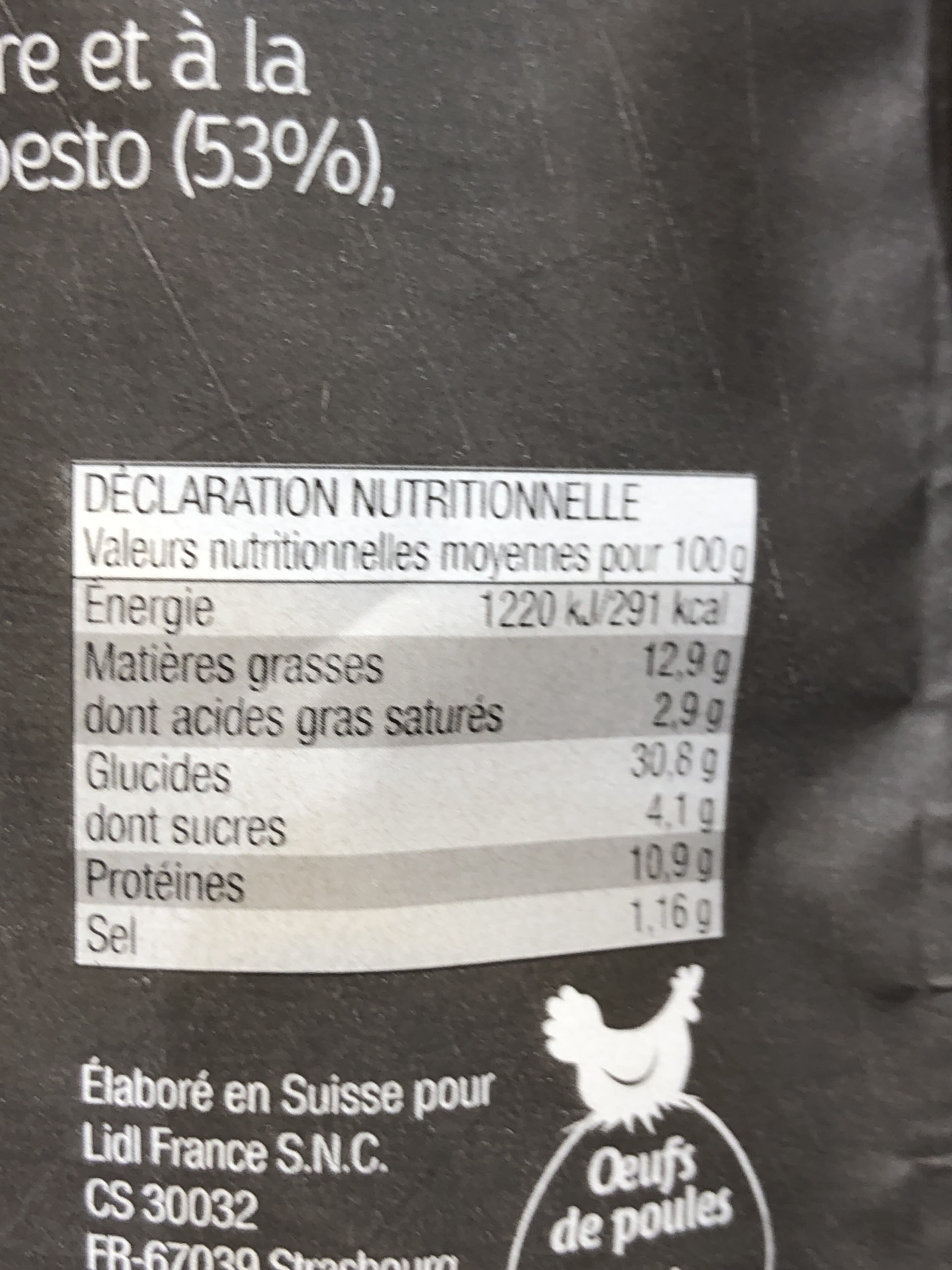 Toque du Chef Tortelloni Pesto Basilico packshot