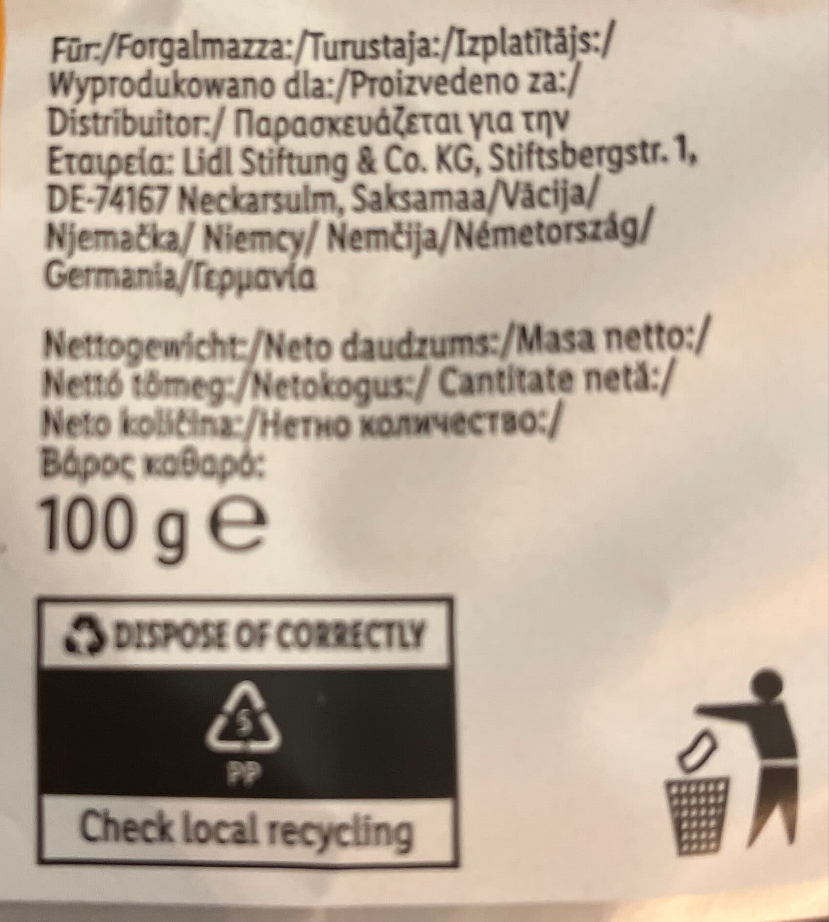 Lidl tricolour chips salted packshot